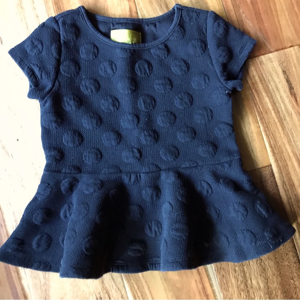 Black peplum top
